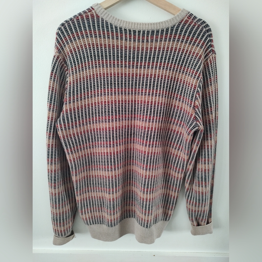 Multicolor V-Neck Sweater - Picture 4 of 11